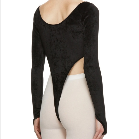 Maroske Peech Black Velour Geotard - Picture 5 of 6